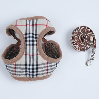Dogs&Co Puppytuigje / Hondentuigje inclusief riem - ruit design 