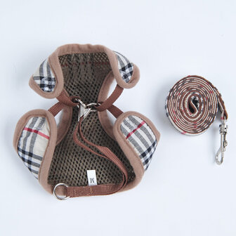 Dogs&Co Puppytuigje / Hondentuigje inclusief riem - ruit design 
