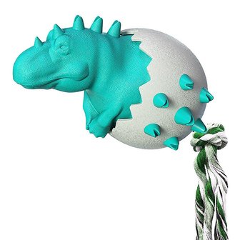Bijtspeelgoed voor de hond Dinosaur Egg - Blauw