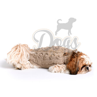Dogs&Co Hand gebreide Hondentrui Beige