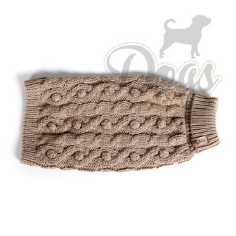 Dogs&Co Hand gebreide Hondentrui Beige