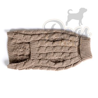 Dogs&Co Hand gebreide Hondentrui Beige