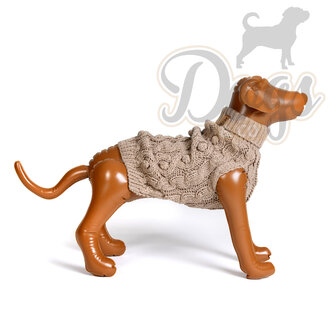 Dogs&Co Hand gebreide Hondentrui Beige