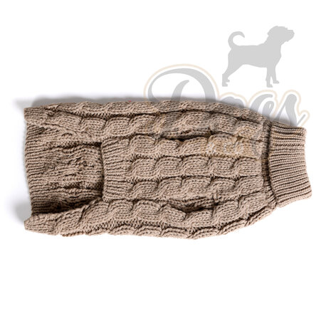 Dogs&Co Hand gebreide Hondentrui Beige