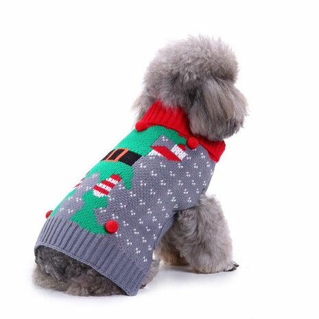 Honden Kersttrui GRIJS 