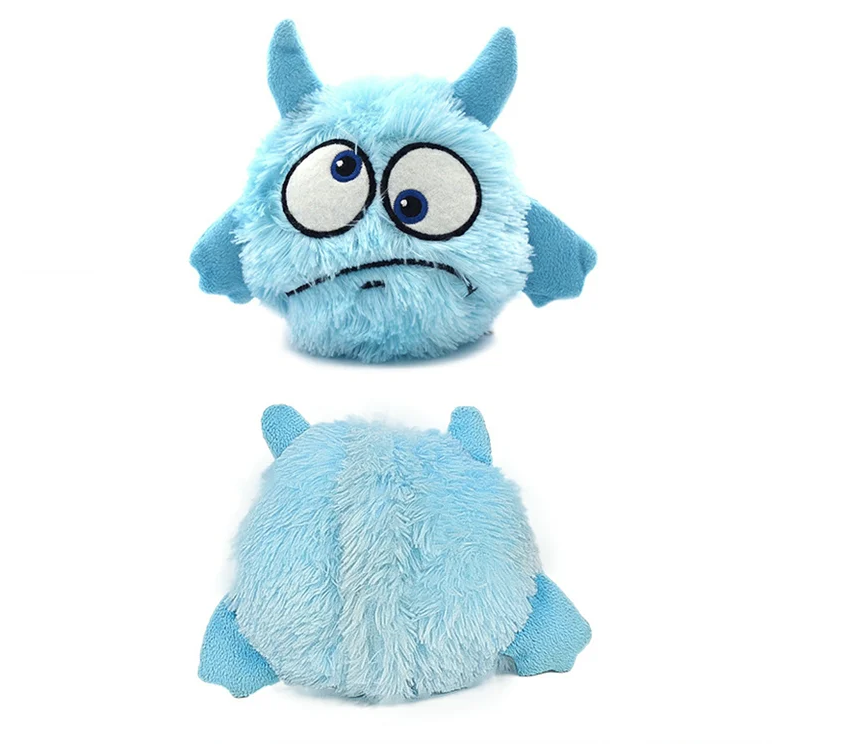 Jumping Monster Blauw - Interactief hondenspeelgoed