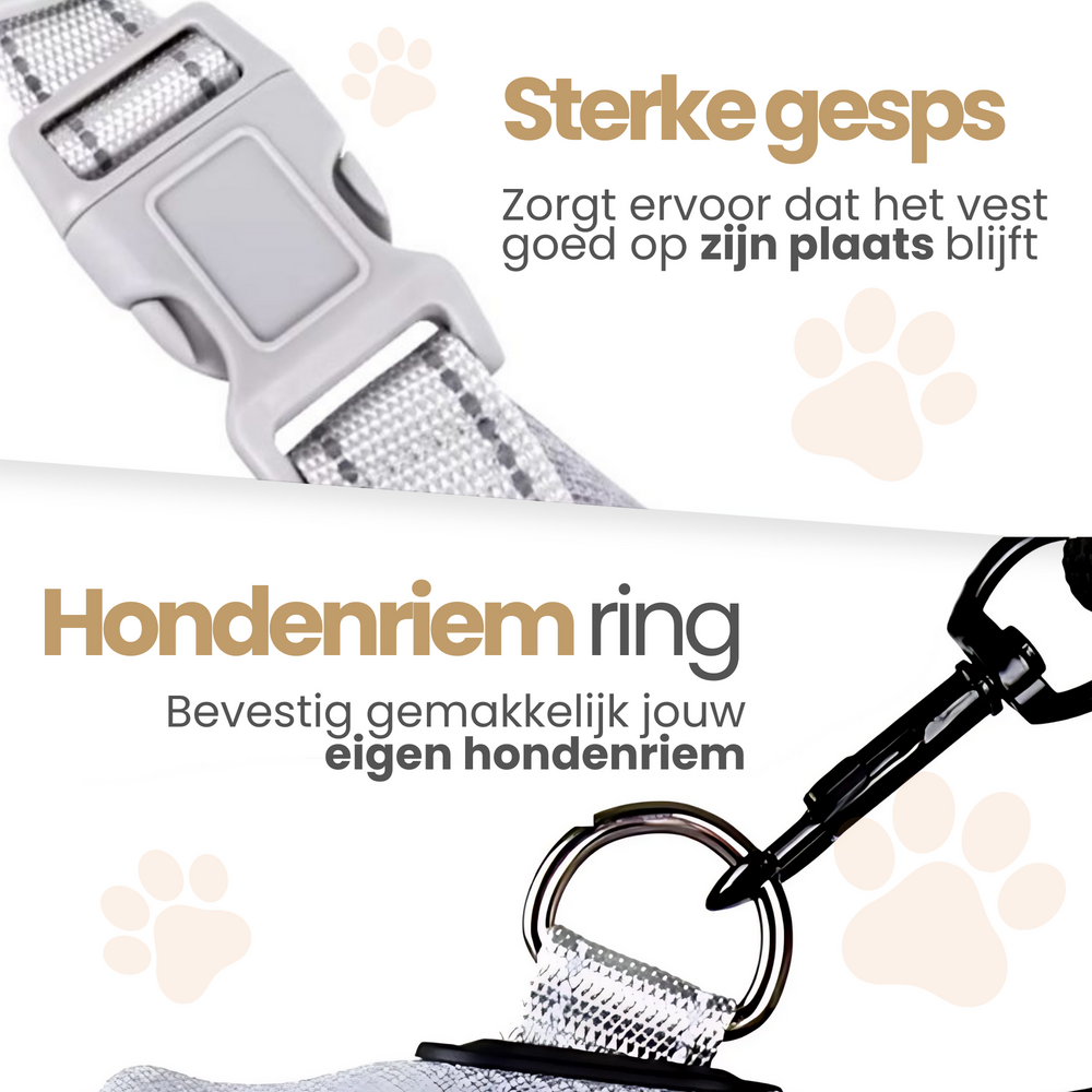 Verkoelend Ademend Hondentuig Ice Blauw 