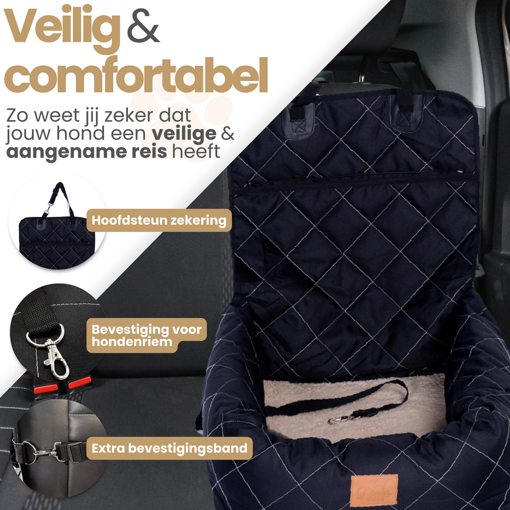 Dogs&amp;Co&reg; Luxe Hondenmand voor Auto