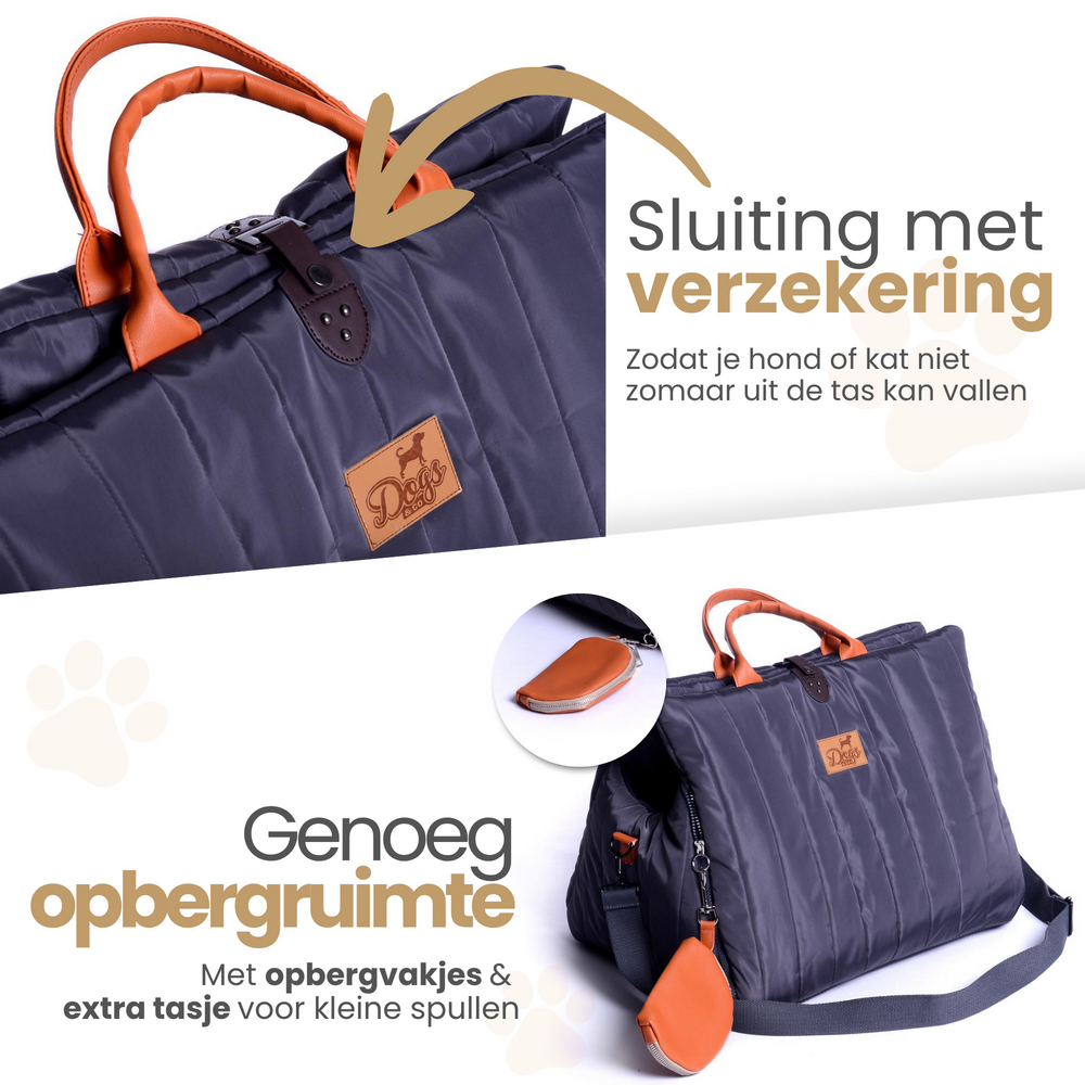 Dogs&amp;Co&reg; Luxe Hondentas Beige voor honden tot 8KG - Beige *tijdelijk uitverkocht*