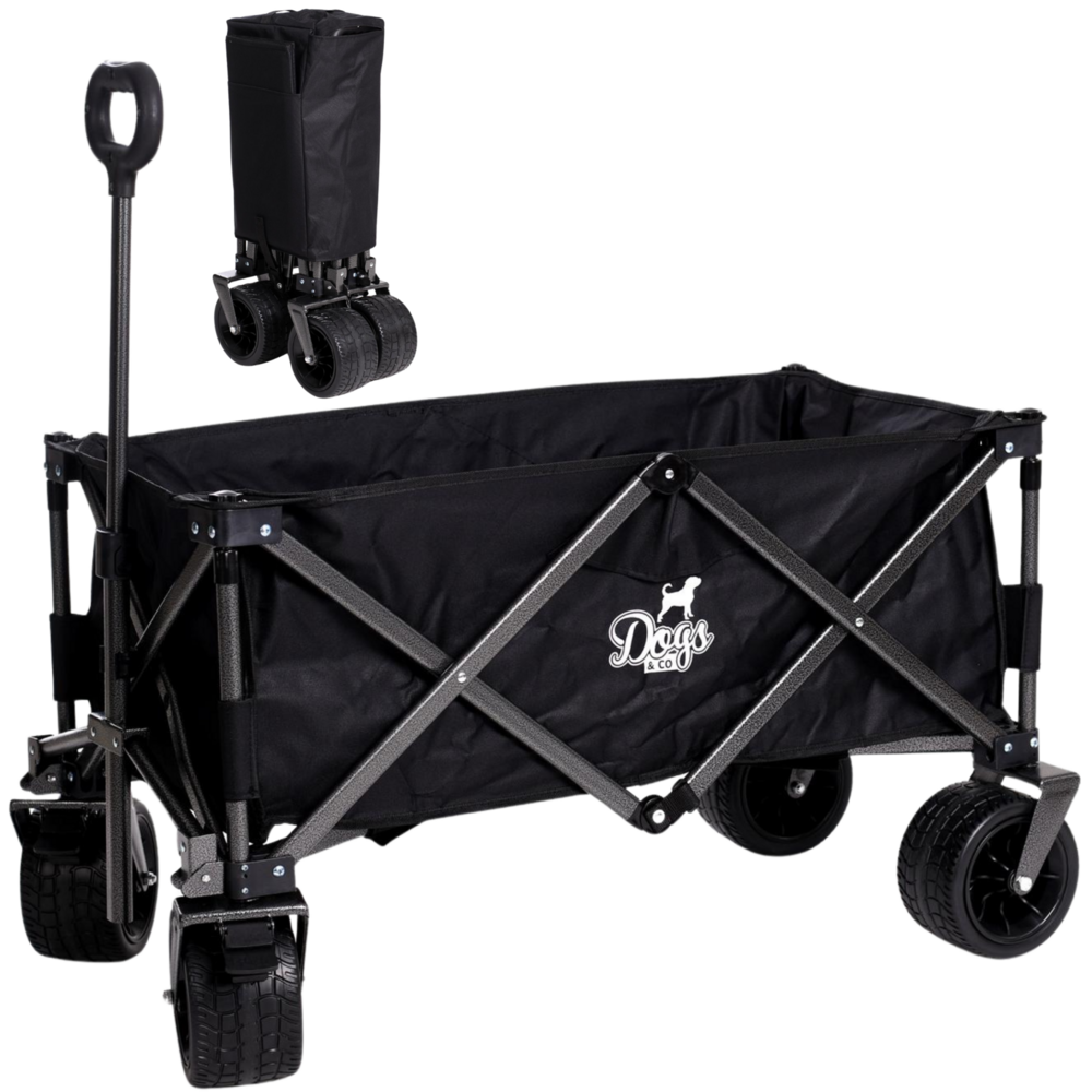 Dogs&amp;Co&reg; Opvouwbare Bolderkar Zwart