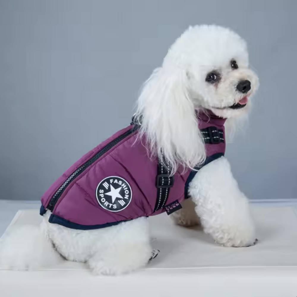 Dogs&amp;Co&reg; Warme  Hondenjas Army Burgundy