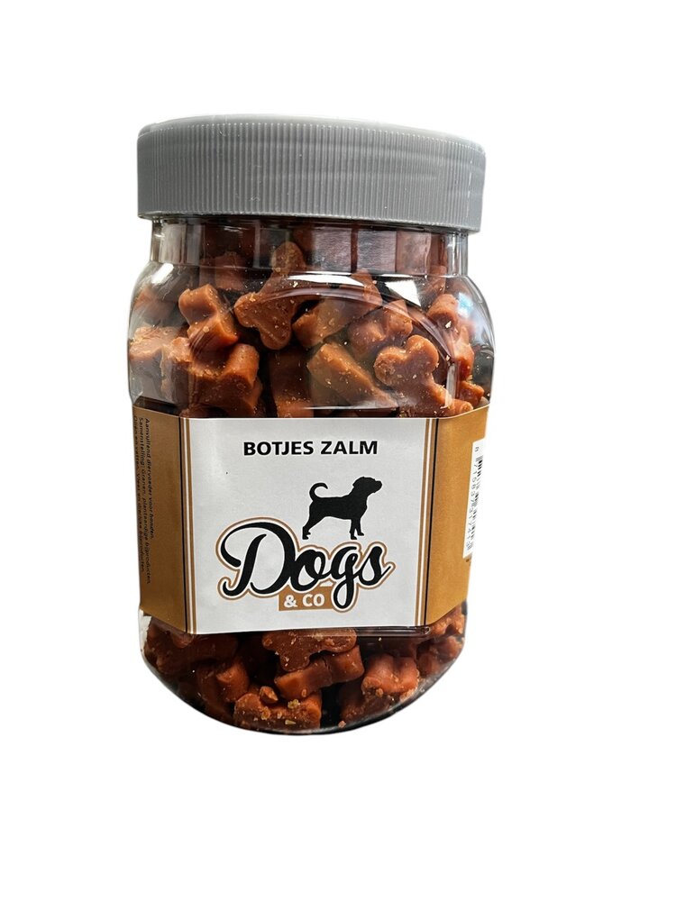Dogs&amp;Co Snacks in Pot 250 gram -  Botjes Zalm