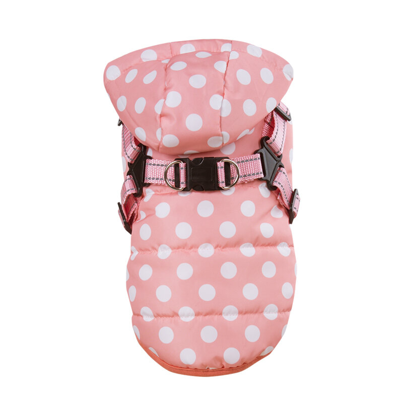 Dogs&amp;Co&reg; Warme  Hondenjas Roze Stip