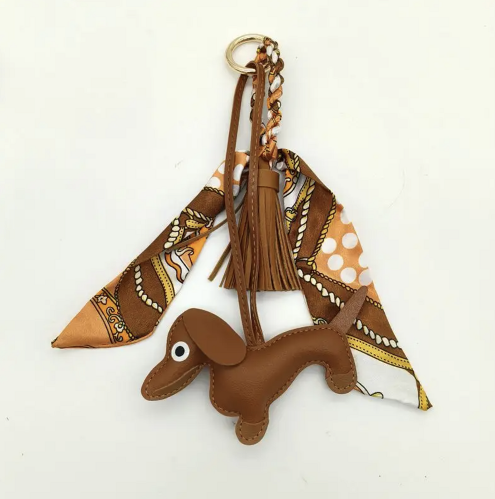Hermes-Look hanger Teckel diverse kleuren
