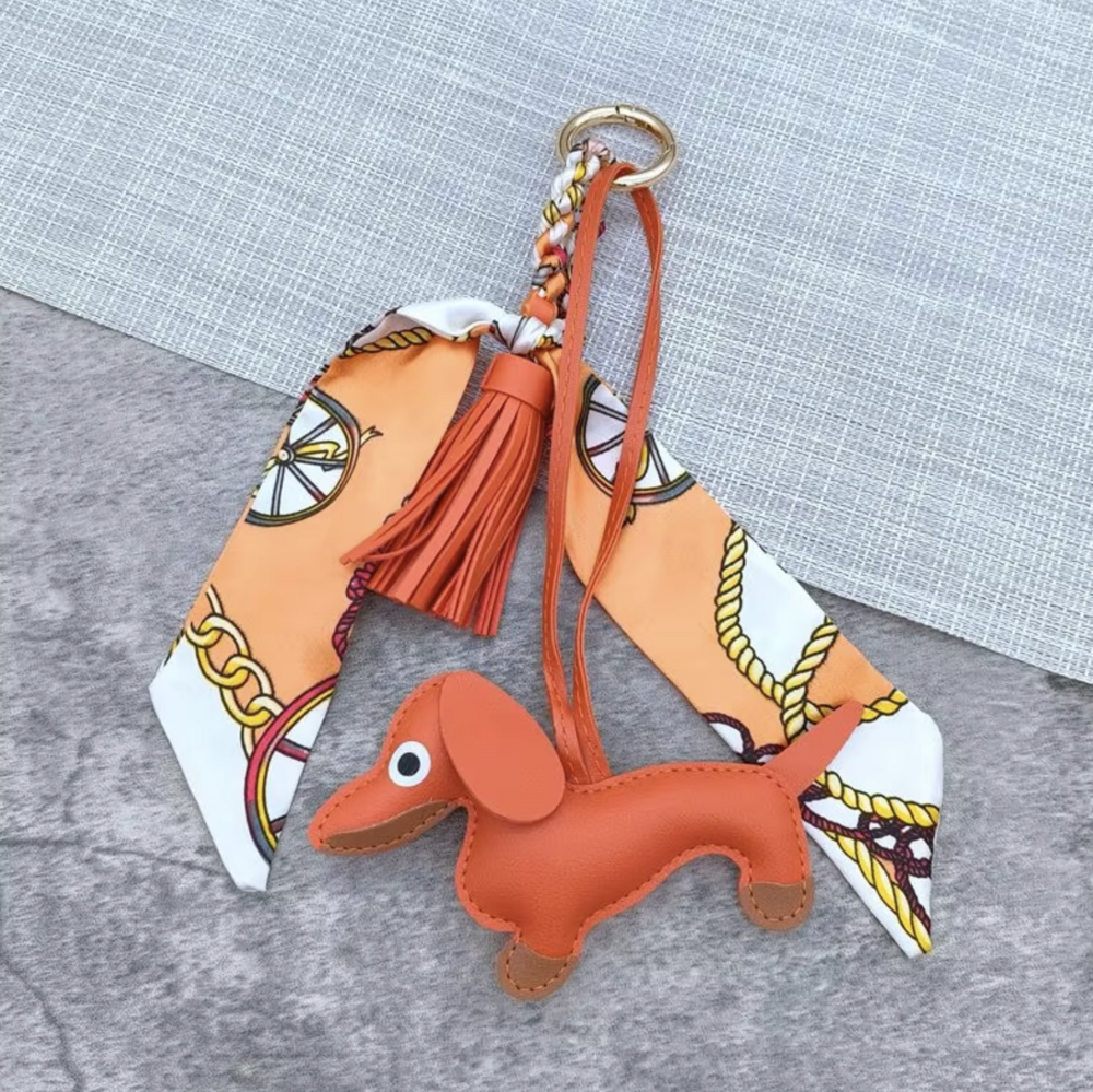 Hermes-Look hanger Teckel diverse kleuren