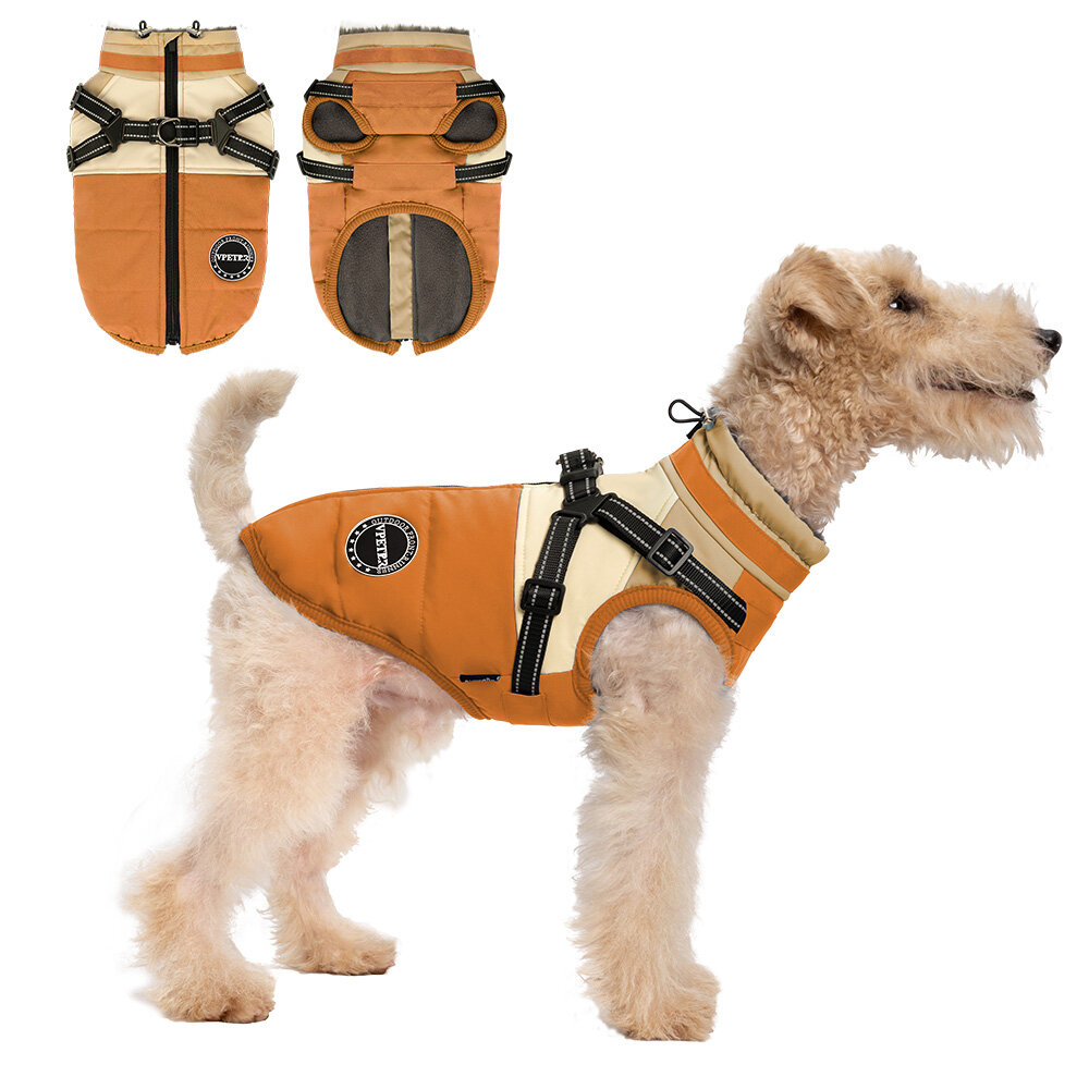 Dogs&amp;Co Warme  Hondenjas Okergeel  2026 model 