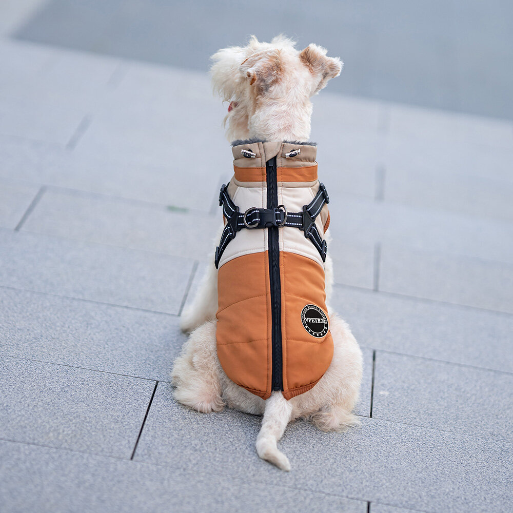 Dogs&amp;Co Warme  Hondenjas Okergeel  2026 model 