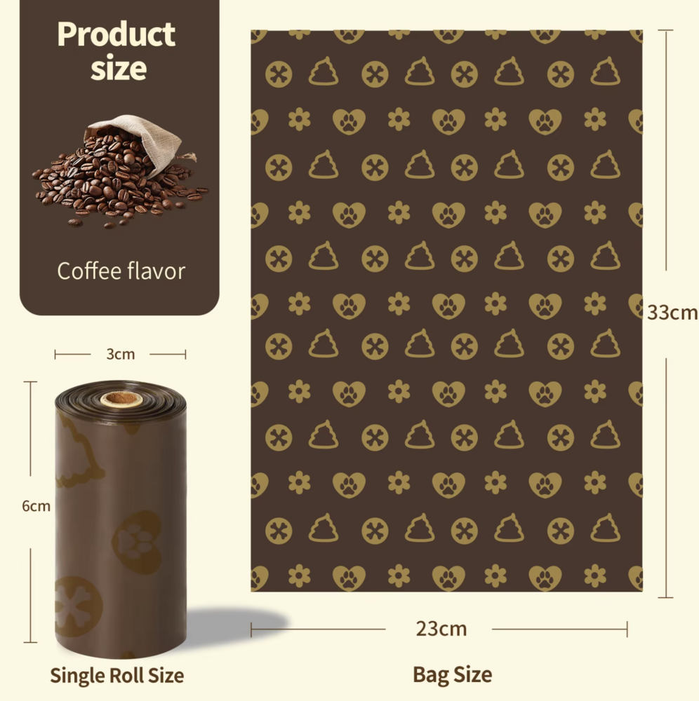 Designer Poepzakjes &ndash; Luxe, Eco &amp; Super Sterk -  8 rollen
