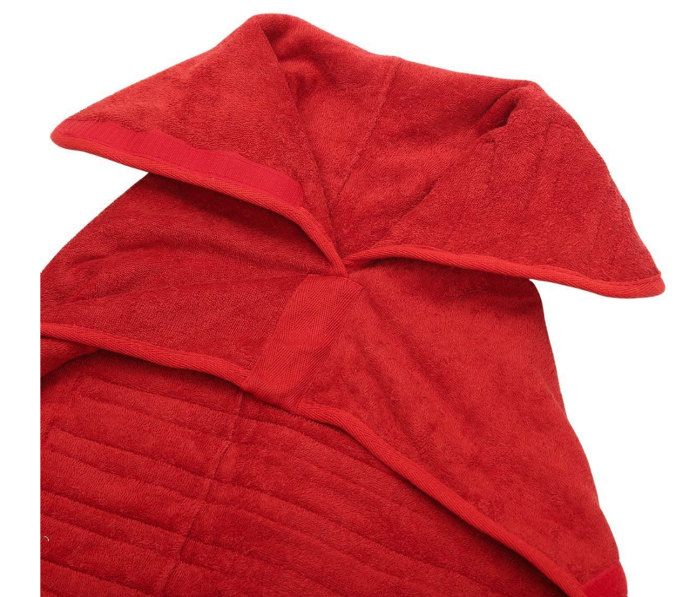 Dogs&amp;Co Honden Badjas Rood ALLEEN MAAT  L