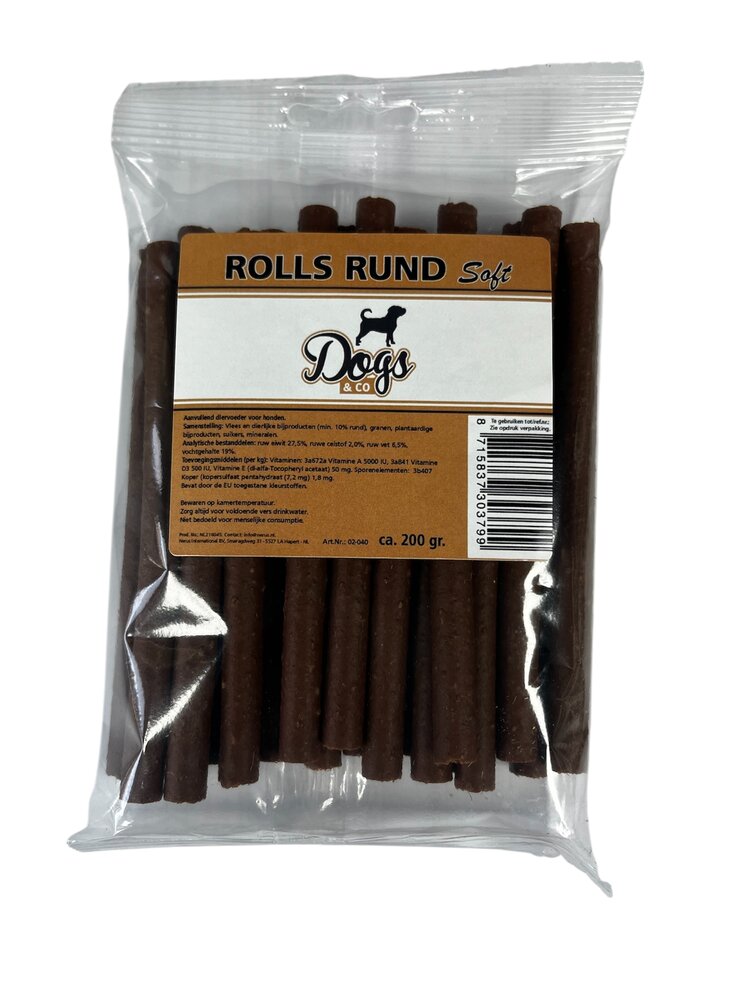 Dogs&amp;Co Snack Rolls Rund 200gram