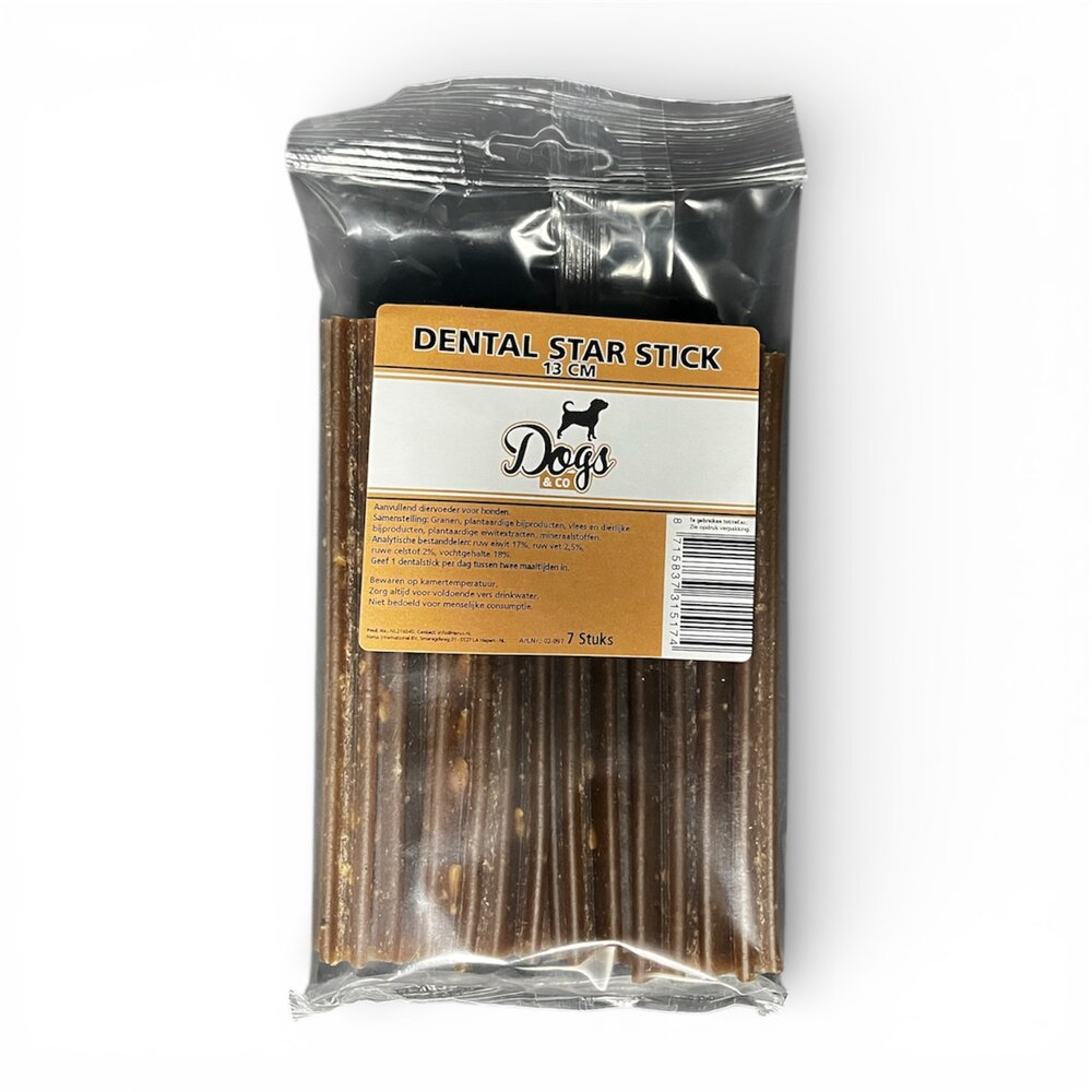 Dental Stick Hond 13 cm &ndash; 7 Stuks - Dagelijkse Gebitsverzorging