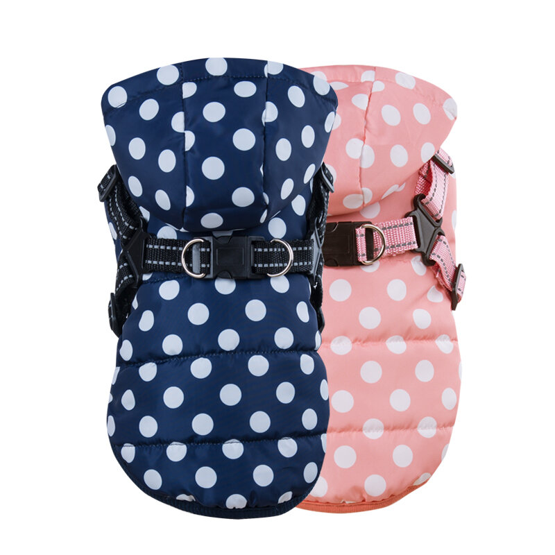 Dogs&amp;Co&reg; Warme  Hondenjas Roze Stip