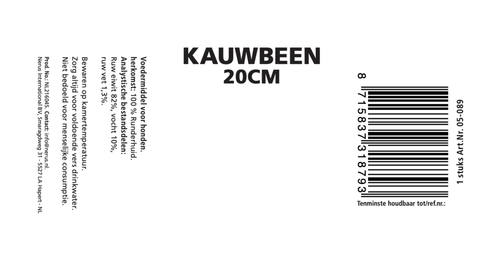 Dogs&amp;Co&reg; Kauwbeen 20cm