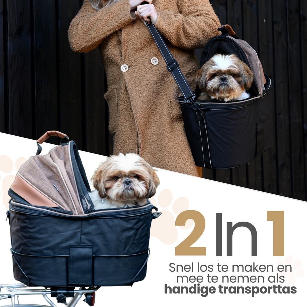 Fietsmand voor kleine honden tot 6KG