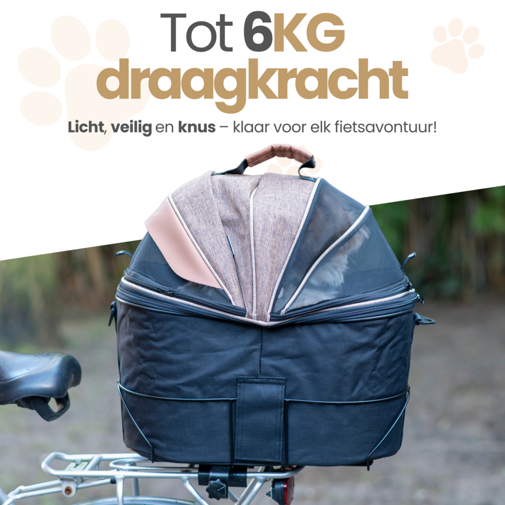 Fietsmand voor kleine honden tot 6KG