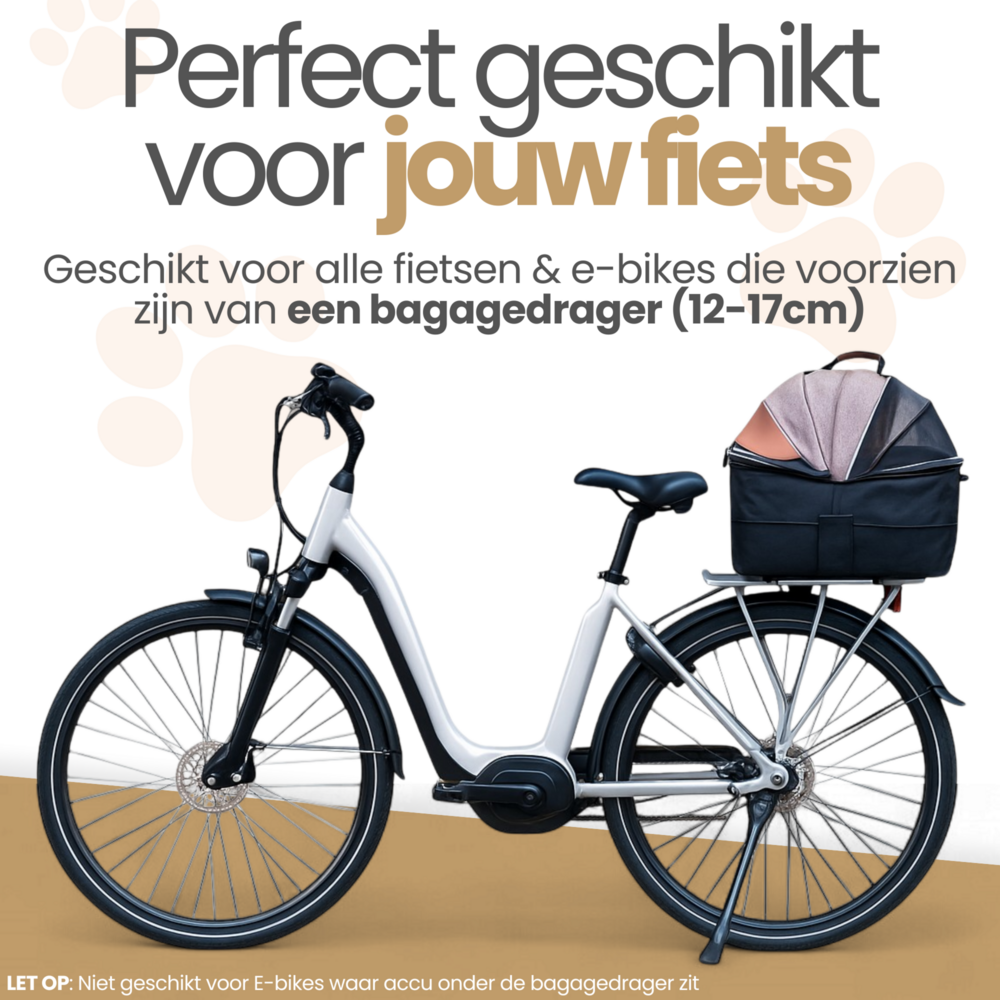Fietsmand voor kleine honden tot 6KG