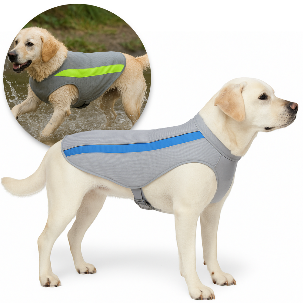 Verkoelend Ademend Hondentuig Ice Blauw 