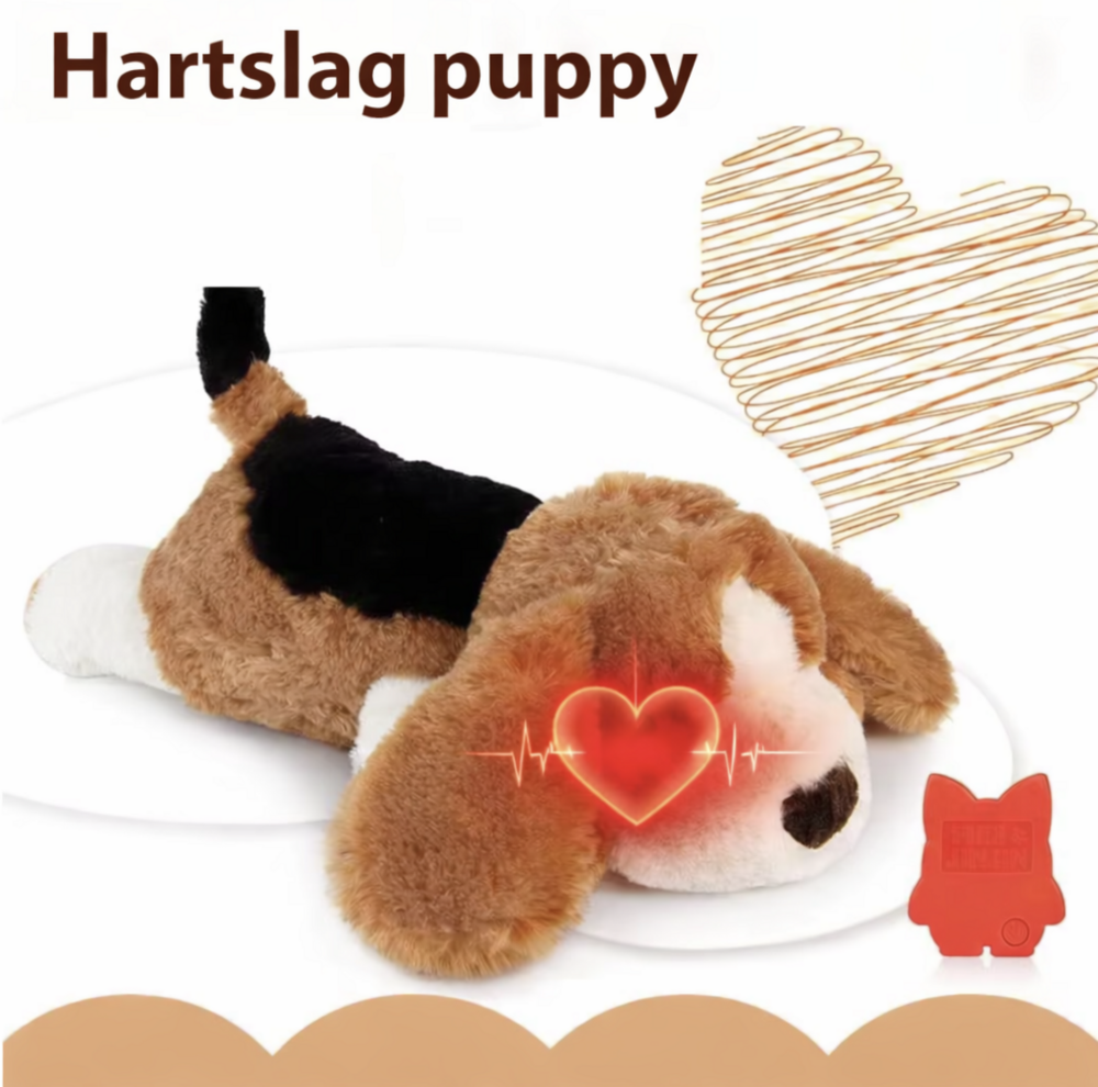 Hartslag Puppy &ndash; Knuffel met Kloppend Hartje voor Pups