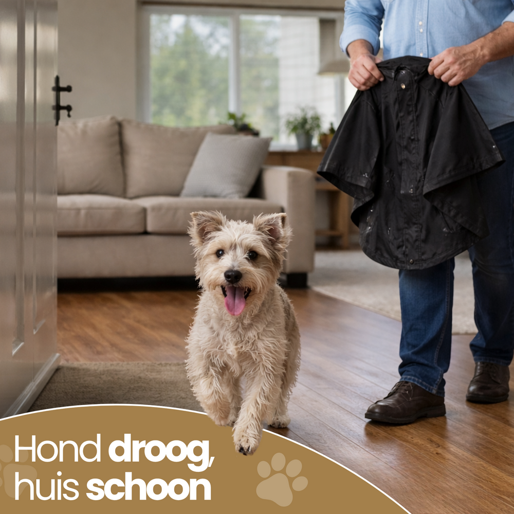 Dogs&amp;Co&reg; Paws Protect Regenjas voor Honden &ndash; Waterdichte Hondenjas met Reflectie