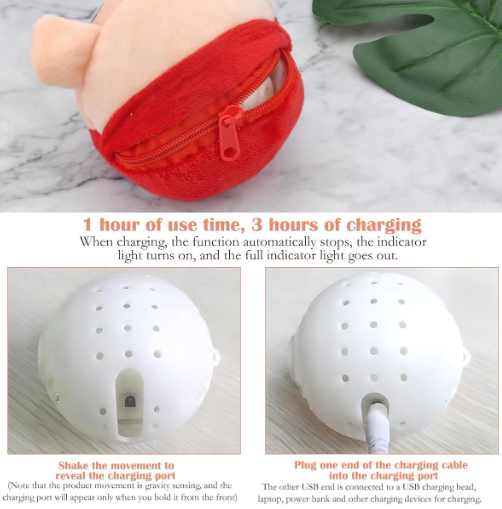 Piggy Interactief speelgoed USB oplaadbaar BLAUW