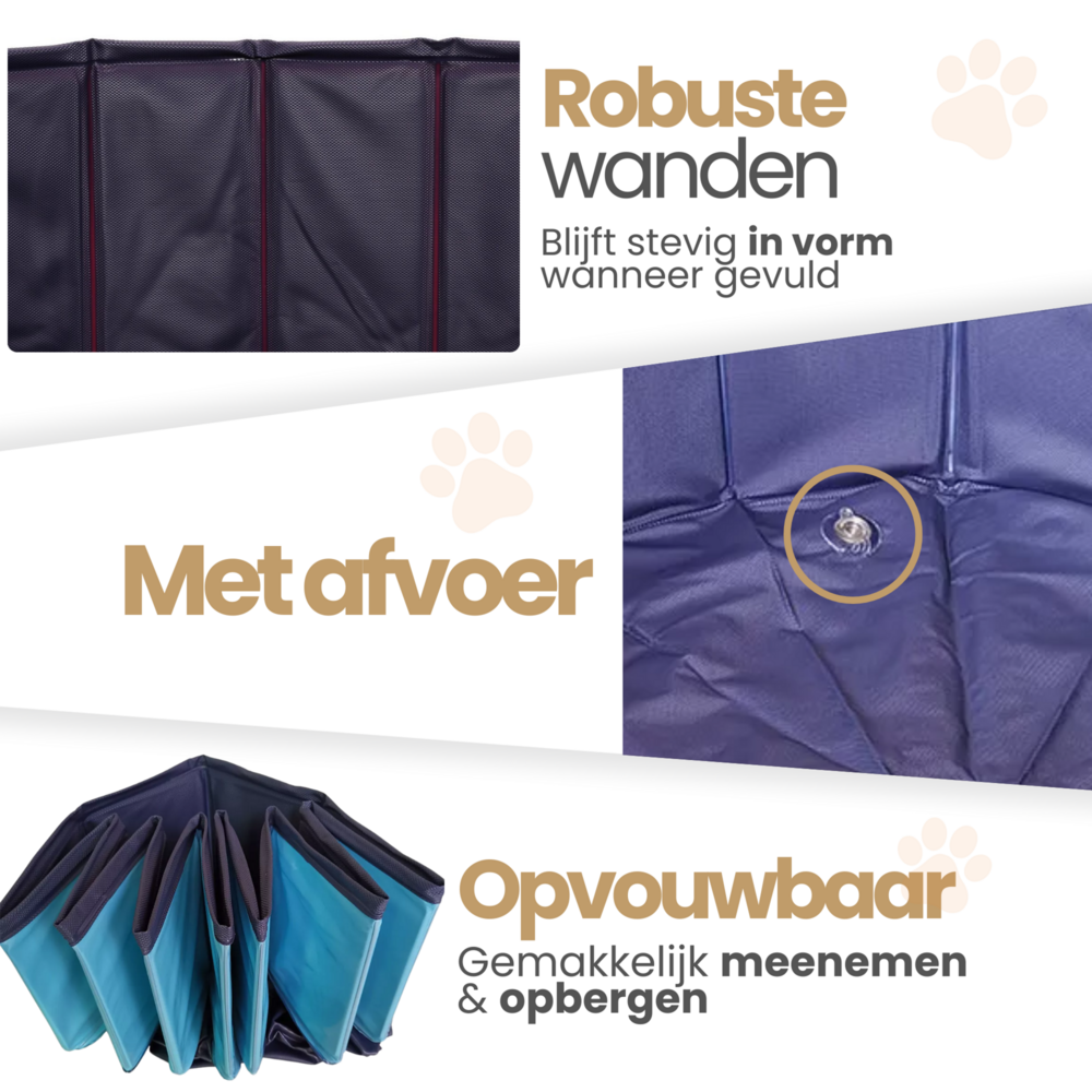Dogs&amp;Co Honden zwembad 160x30 cm Blauw