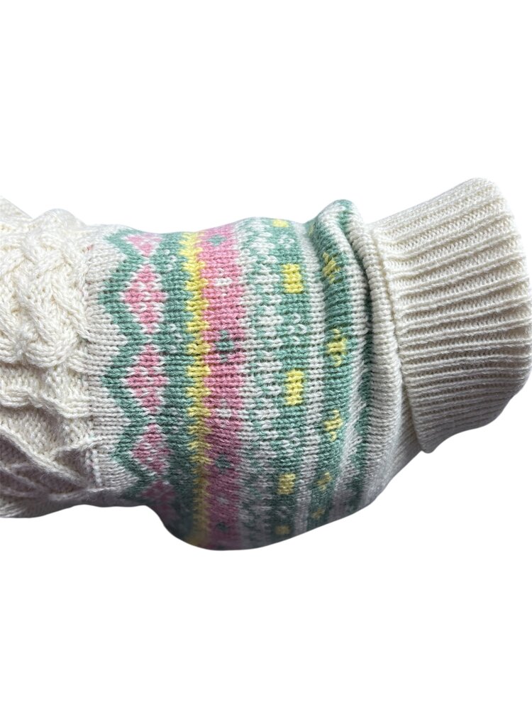 Hondentrui Noors voor kleine honden Beige/Roze/Mint
