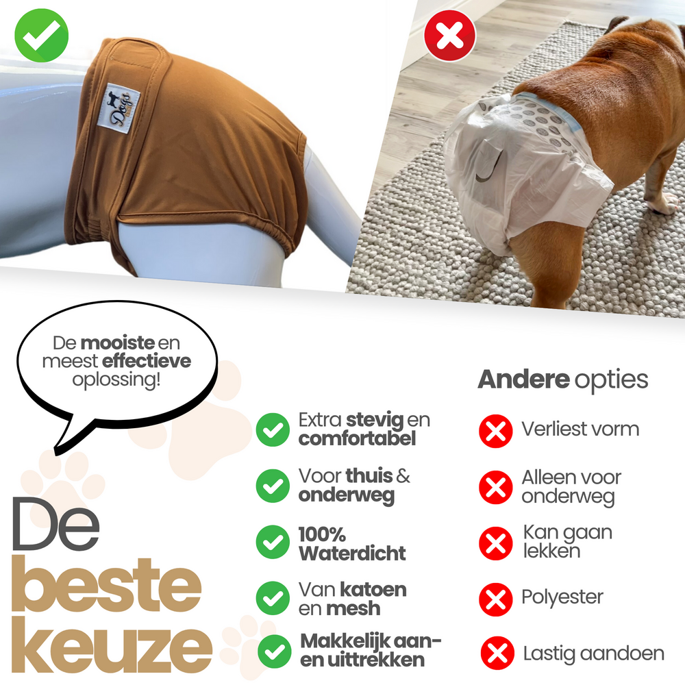 Dogs&amp;Co&reg; Loopsheidbroekje Roze 
