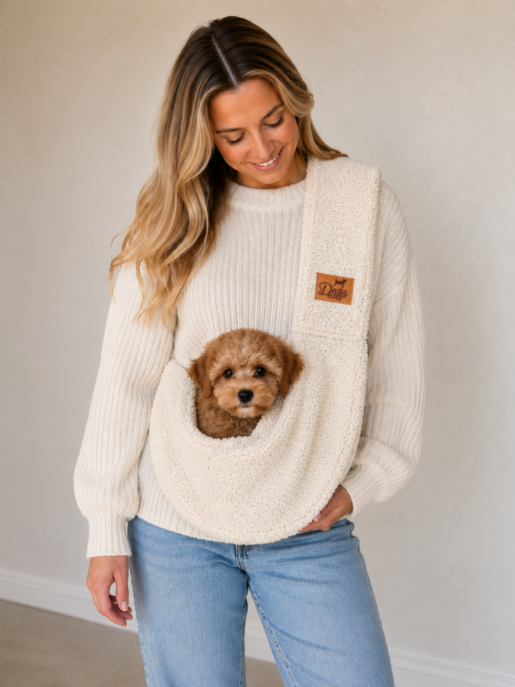 Dogs&amp;Co Slingbag  - Draagtas beige TEDDY