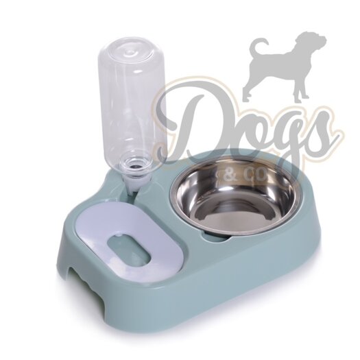 toekomst Beschrijven Doe mee Basic Voerbak En Automatische Waterbak Voor Kat Of Kleine Hond – Groen -  Dogs & Co