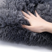 Fluffy Hondenkussen Maat L 109x72cm Grijs