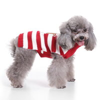 Honden Kersttrui Streep rood