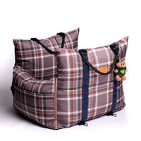  Dogs&amp;Co Luxe Honden autostoel  Royal+  Brown Check Waterproof Limited Edition