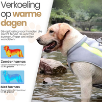 Verkoelend Ademend Hondentuig Ice Blauw 