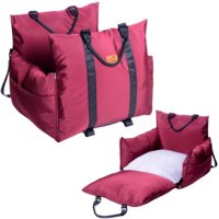 Dogs&amp;Co&reg; Luxe Honden autostoel  Royal+ Bordeaux Waterproof 