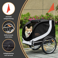 Dogs&amp;Co Hondenfietskar Premium - zwart tot 30KG