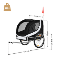 Dogs&amp;Co Hondenfietskar Premium - zwart tot 30KG