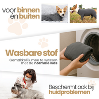 Medisch Bodysuit - Operatie jumpsuit Turquoise - Operatiepak voor de hond Turquoise
