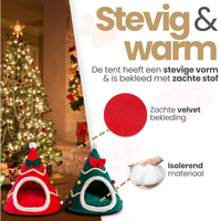Cats&amp;Co&reg; Kersthuisje voor kleine huisdieren groen Maat L