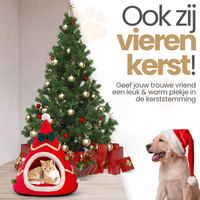 Cats&amp;Co&reg; Kersthuisje voor kleine huisdieren groen Maat L