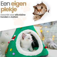 Cats&amp;Co&reg; Kersthuisje voor kleine huisdieren groen Maat L